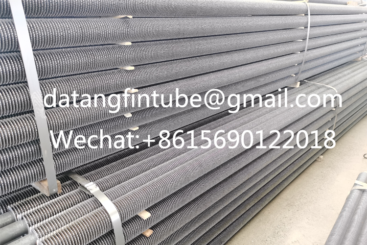 Serrated spiral high-frequency welded fin tube for heat exchanger