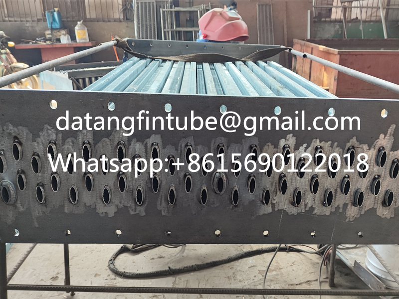 Elliptical finned tube heat exchanger for drying