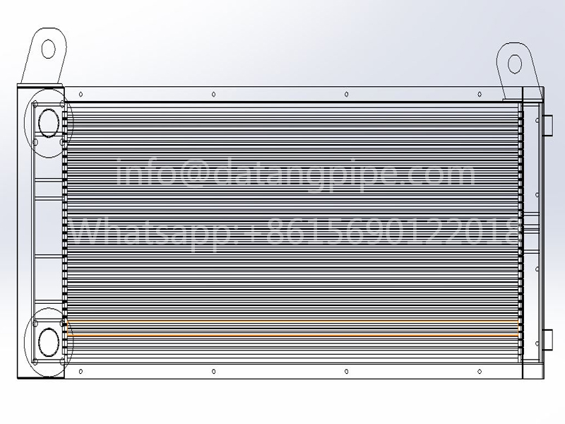 Extruded aluminum finned tube heat exchanger for drying