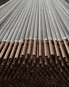 Copper alloy fin tubes for heat exchanger